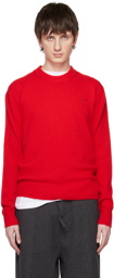 AMI Paris Red Ami de Cœur Sweater