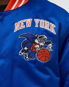Mitchell & Ness Nba Heavyweight Satin Jacket New York Knicks Blue - Mens - College Jackets/Team Jackets