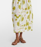 Adriana Degreas Balearic printed midi skirt