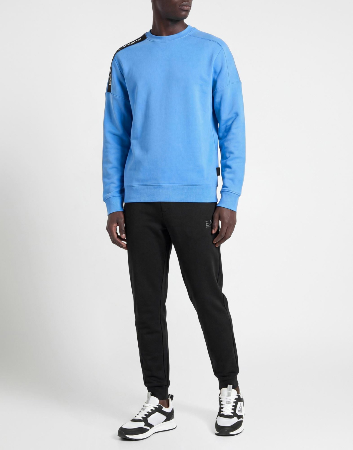 Ea7 Mens Sweatshirt Light in Blue