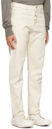 Rick Owens Drkshdw Off-White Performa Cut Denim Jeans