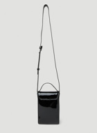 Acne Studios - Face Plaque Mini Crossbody Bag in Black