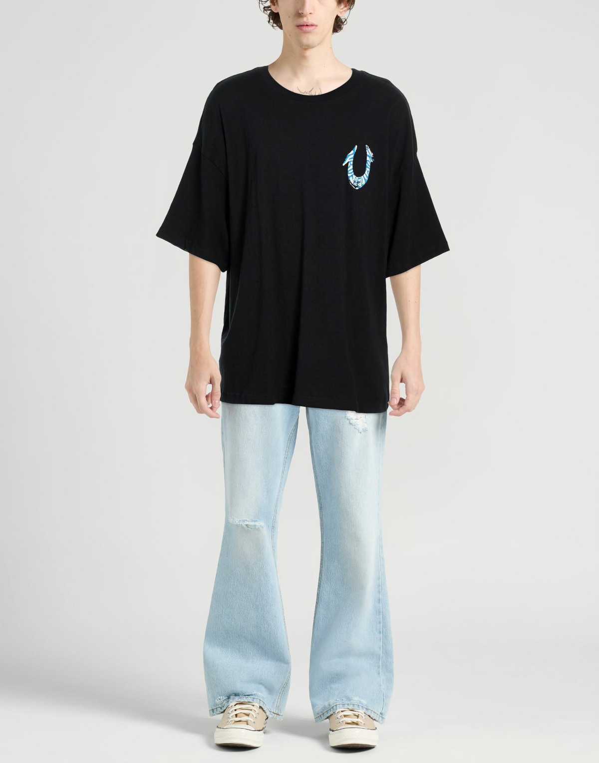 True Religion Mens T-shirt in Black