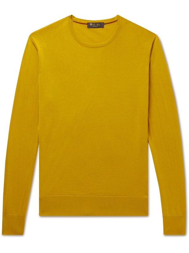 Photo: Loro Piana - Wish Virgin Wool Sweater - Yellow