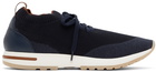 Loro Piana Navy Wish 360 Flexy Walk Sneakers