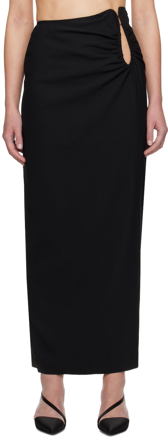 WYNN HAMLYN Black Ella Maxi Skirt
