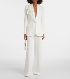 Elie Saab Floral-appliqué blazer