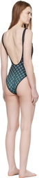 Casablanca Black Degrade Monogram Swimsuit