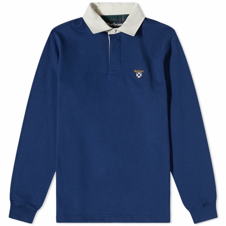 Photo: Barbour Men's Crest Rugby in Deep Blue