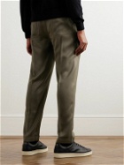 TOM FORD - Straight-Leg Woven Drawstring Trousers - Green