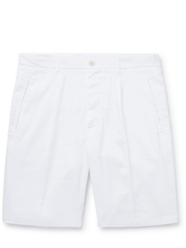 Photo: ALTEA - Slub Linen-Blend Shorts - White