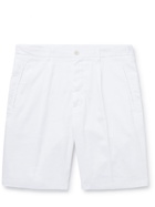 ALTEA - Slub Linen-Blend Shorts - White
