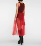 Noir Kei Ninomiya Tulle maxi dress