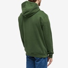Foret Men's Deer Logo Hoody in Dark Green
