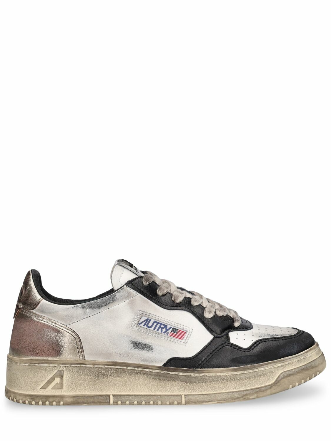Baskets Autry Super Vintage Low - Blanc Et Noir - Taille 41 - Neuf Avec Boîte