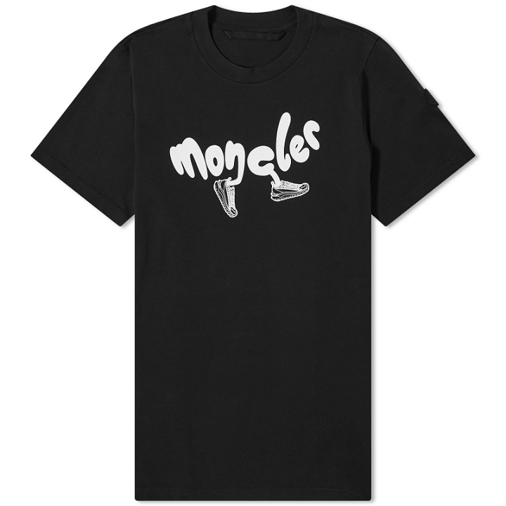 Photo: Moncler Men's Running T-Shirt in Black