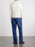 Wales Bonner - Tide Logo-Embroidered Knitted Jacket - White