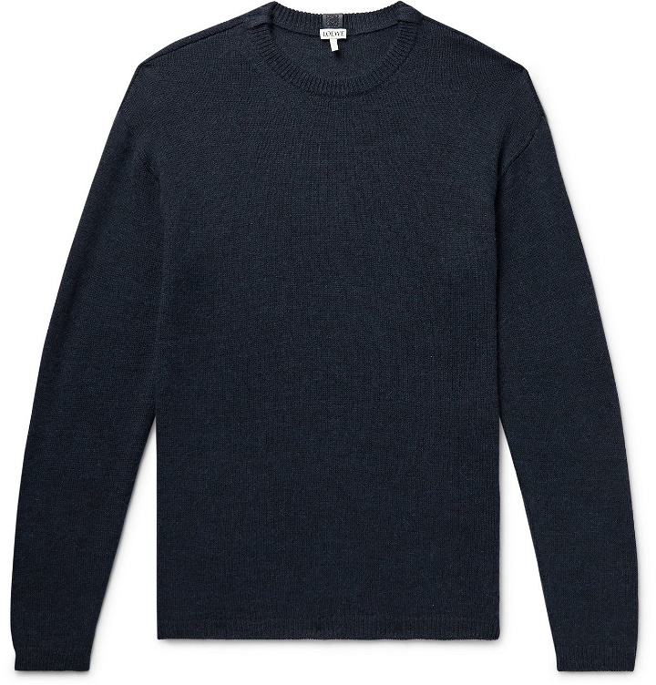 Photo: Loewe - Knitted Sweater - Blue
