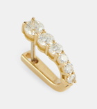 Melissa Kaye Aria U 18kt gold single earring with diamonds
