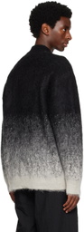 VEIN Black Zip Cardigan