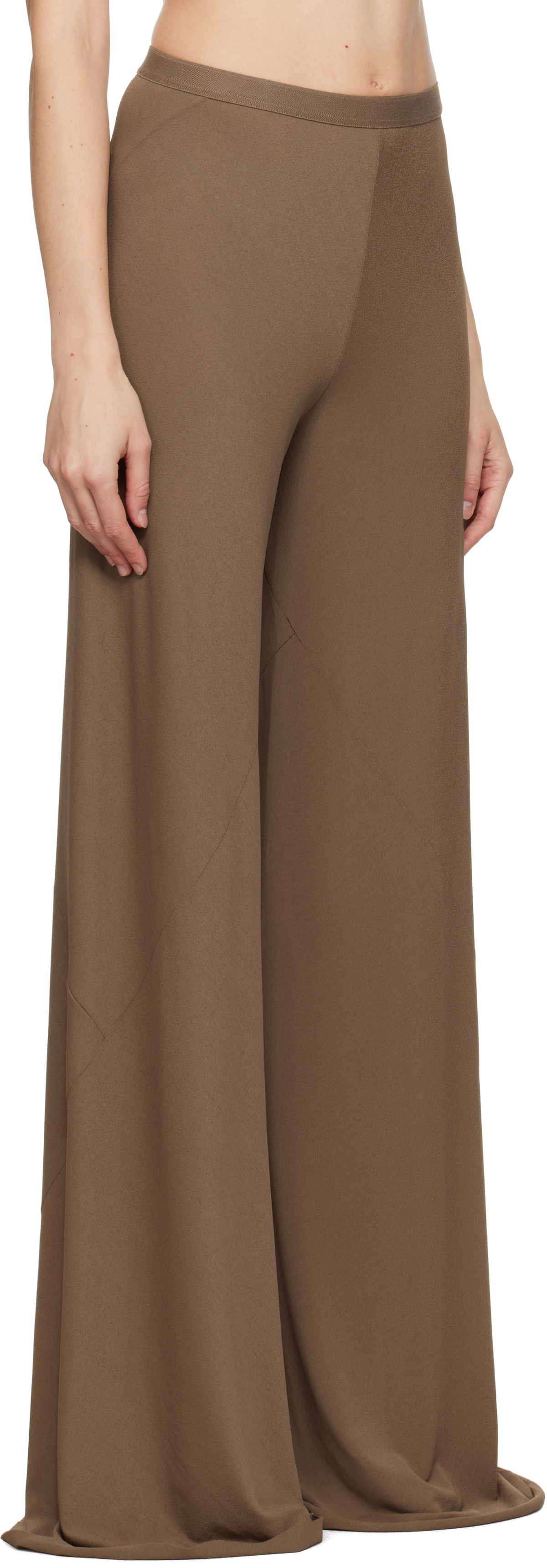 Rick Owens Lilies Tan Porterville Farrah Bias Lounge Pants