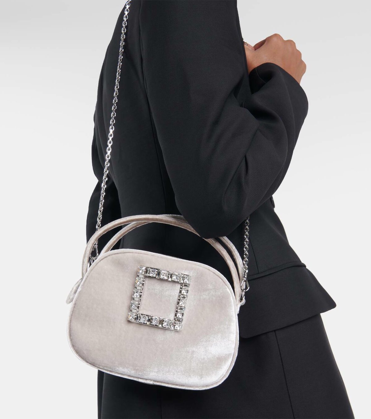 Roger Vivier Viv' Ladybug velvet shoulder bag
