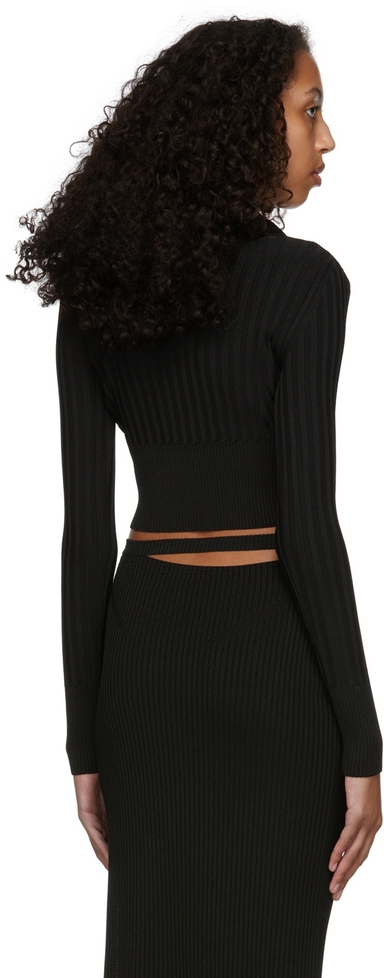 Anna October Black Sandra Knitted Polo