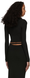 Anna October Black Sandra Knitted Polo
