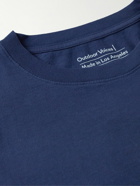 Outdoor Voices - Technical Apparel Logo-Print Cotton-Jersey T-Shirt - Blue
