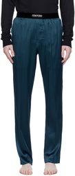 TOM FORD Blue Classic Pyjama Pants