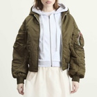 Peachy Den Women's The Penny Flight Jacket in Moss