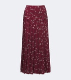 Altuzarra Monti printed pleated midi skirt