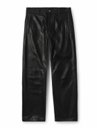 Fear of God - Straight-Leg Full-Grain Leather Trousers - Black