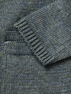 Inis Meáin - Relaxed Linen Cardigan - Blue