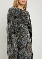 Rabanne Embellished Cape Gown Black