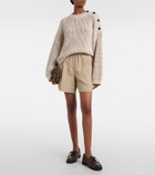 Brunello Cucinelli High-rise Bermuda shorts