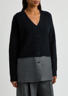 3.1 Phillip Lim Wool-blend Knitted Blazer Navy