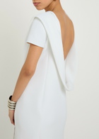 Khaite Iryl Open-back Draped Crepe Dress White