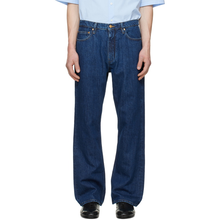 Photo: Jil Sander Blue Regular Denim Jeans
