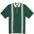 Palmes Men's Luca Zip Polo Shirt in Green
