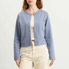 Fruity Booty Women's Cotton Terry Cardigan in Blue