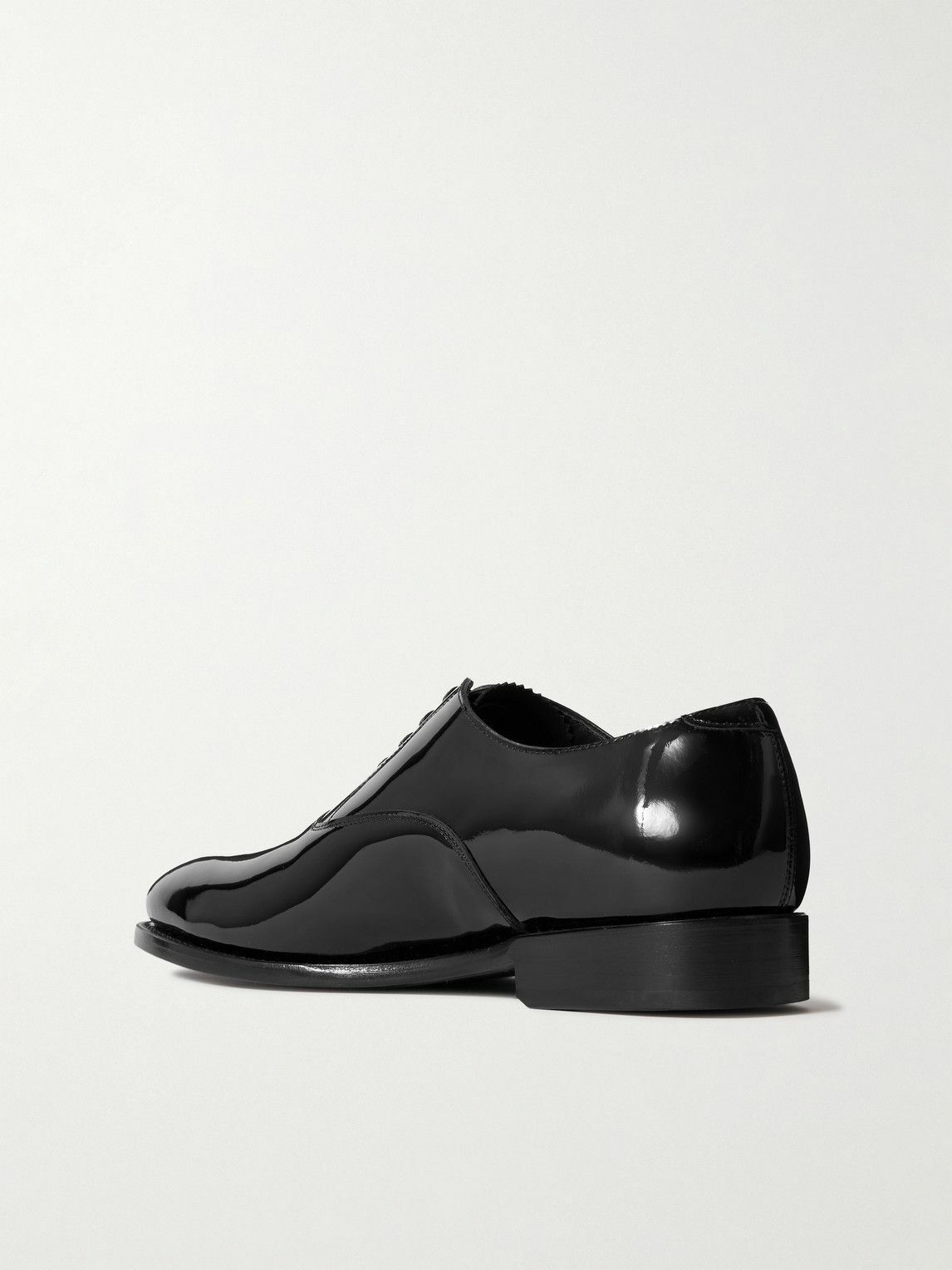 MORJAS - Patent-Leather Oxford Shoes - Black