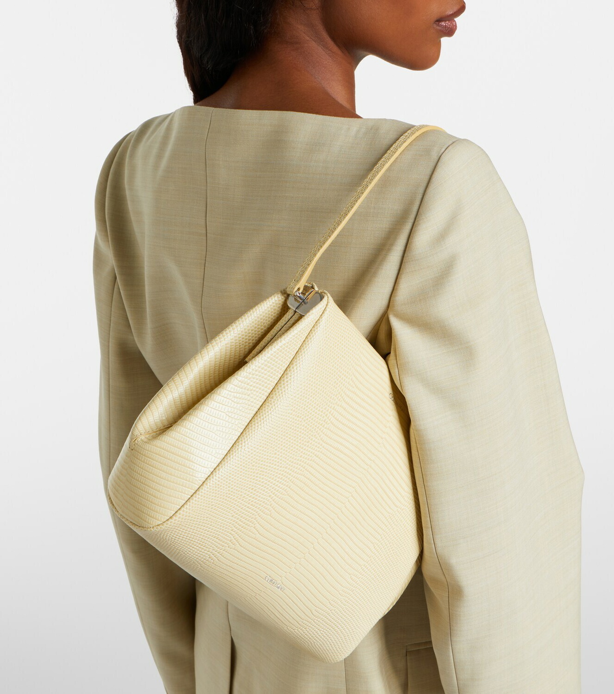 Calvin Klein Collection Tina Small snake-effect leather shoulder bag