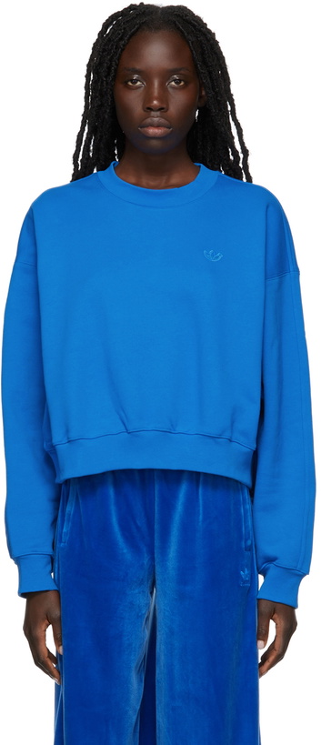 Photo: adidas Originals Blue Batwing Crew Sweatshirt