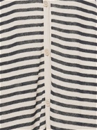 'S MAX MARA Nine Striped Linen Long Sleeve Dress