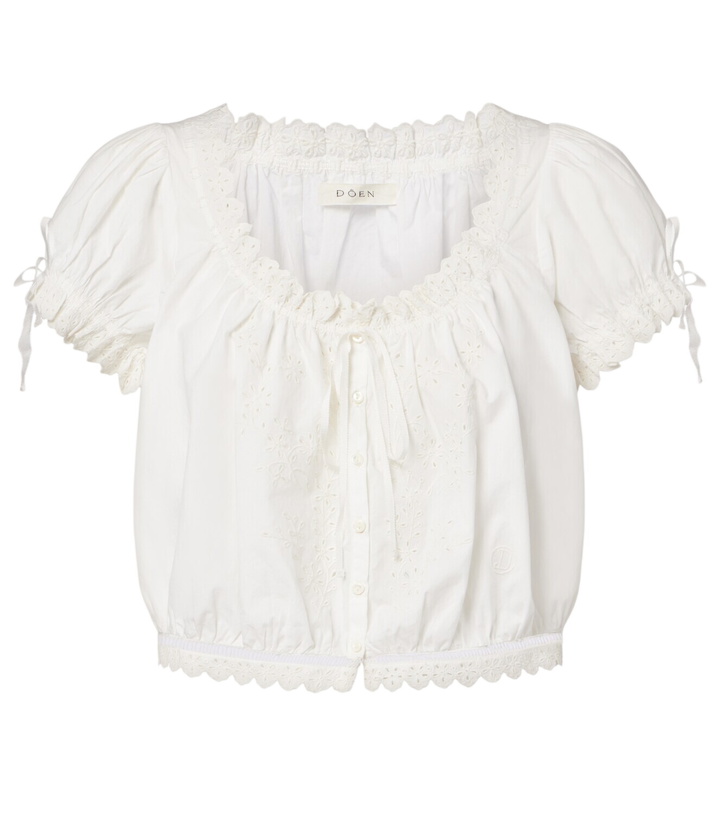Photo: Dôen Nera embroidered cotton top