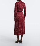 Altuzarra Monti printed pleated midi skirt