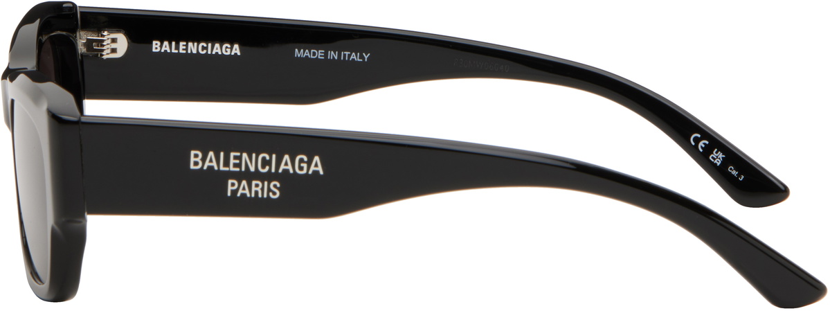 Balenciaga Black Rectangular Sunglasses