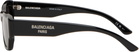 Balenciaga Black Rectangular Sunglasses