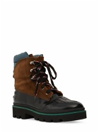 DSQUARED2 - Canvas & Leather Hiking Boots